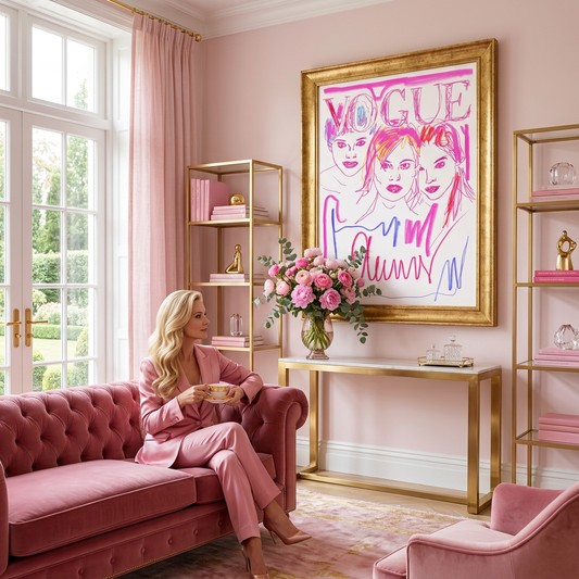 Pink Magazine Cover - Fine Art Print