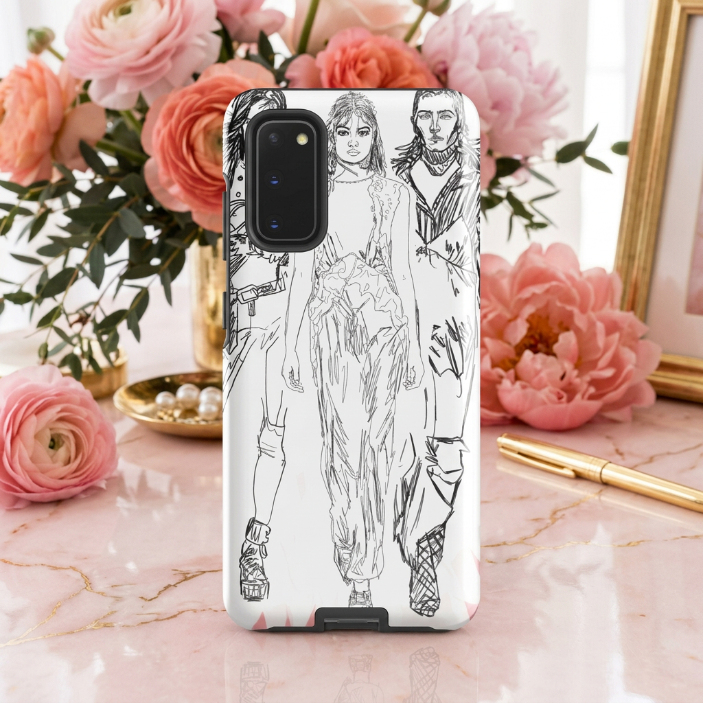 Fashion Model Illustration - Tough Case for Samsung®