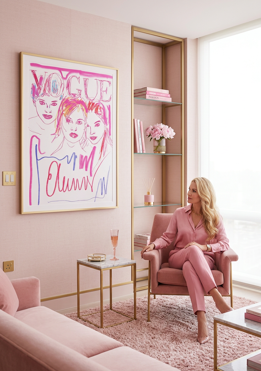 Pink Magazine Cover - Fine Art Print