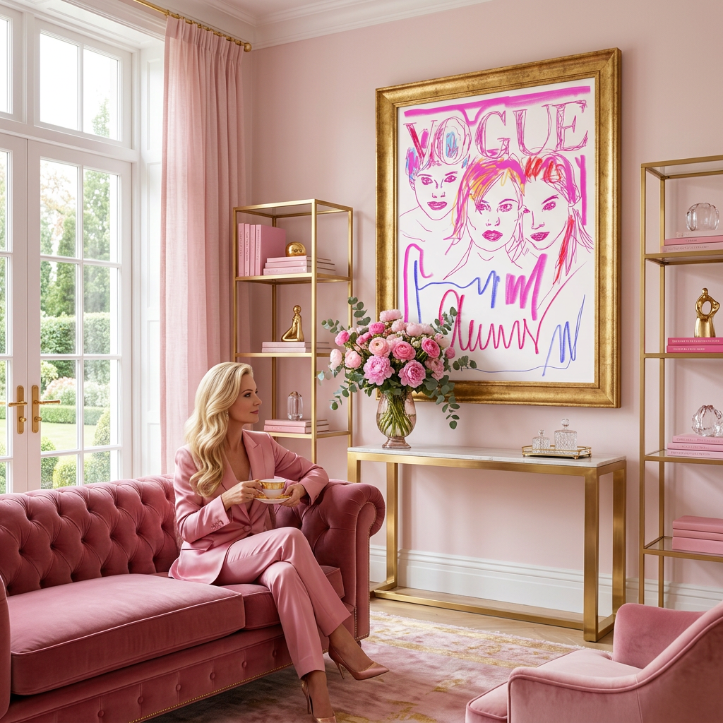 Pink Magazine Cover - Fine Art Print