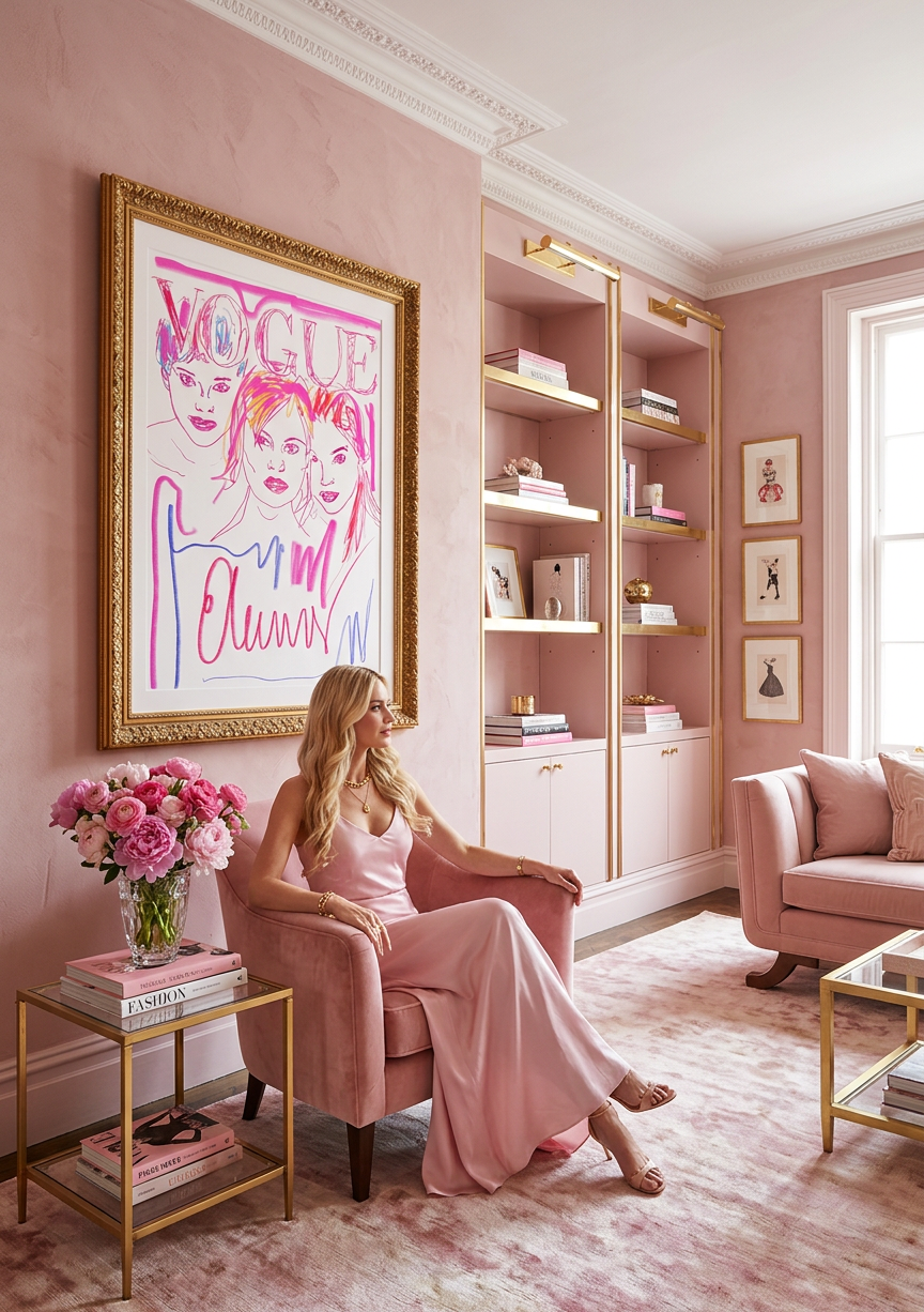 Pink Magazine Cover - Fine Art Print