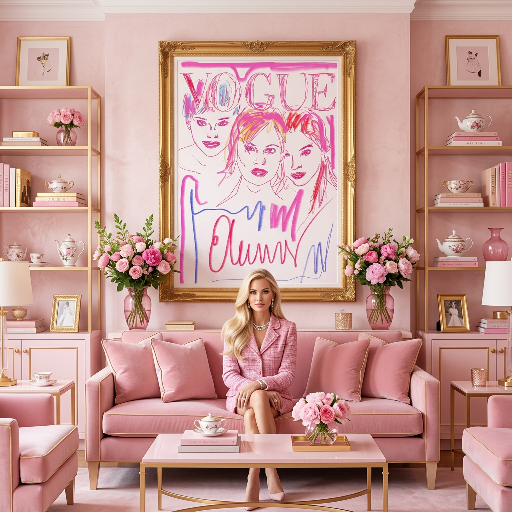Pink Magazine Cover - Fine Art Print
