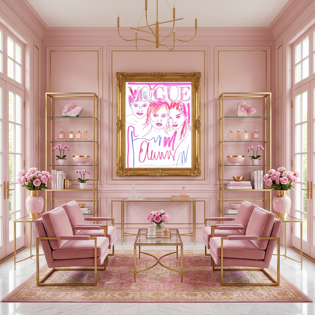 Pink Magazine Cover - Fine Art Print