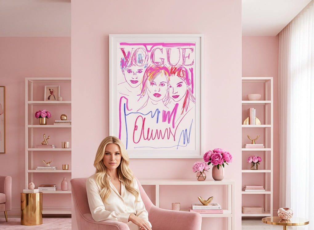 Pink Magazine Cover - Fine Art Print