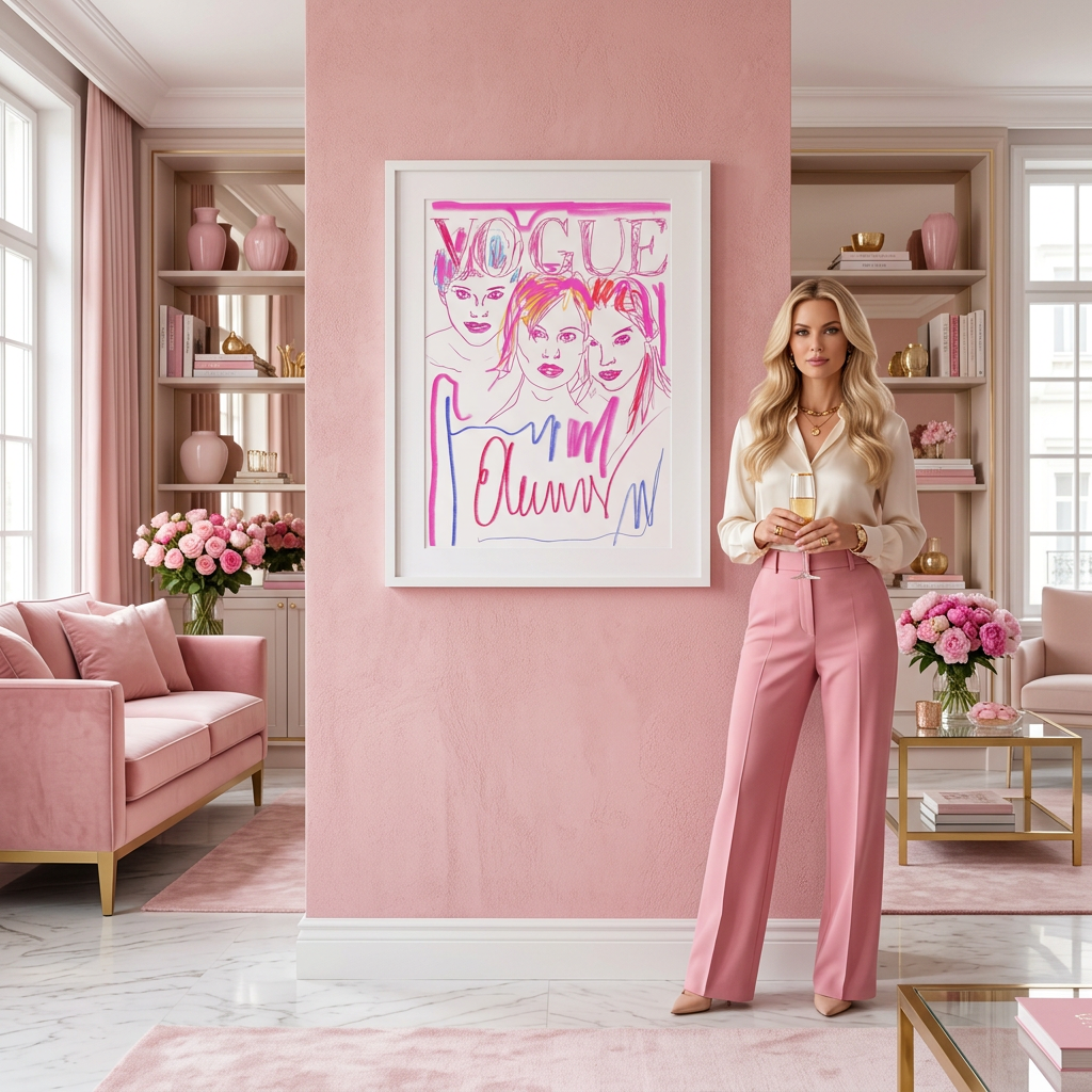 Pink Magazine Cover - Fine Art Print