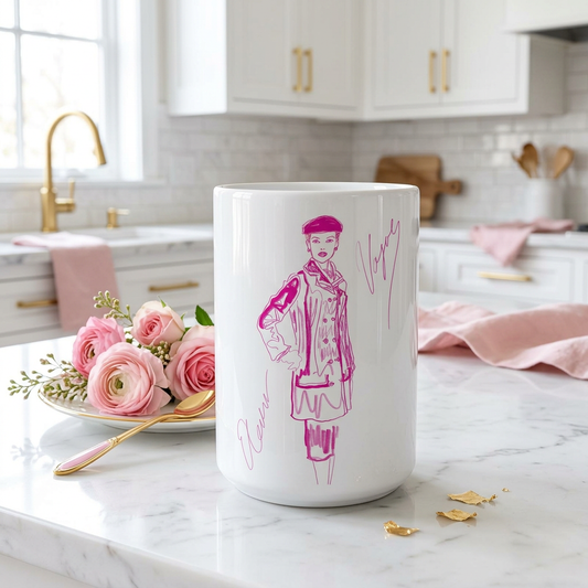 Fashion 1 White 15oz Ceramic Mug