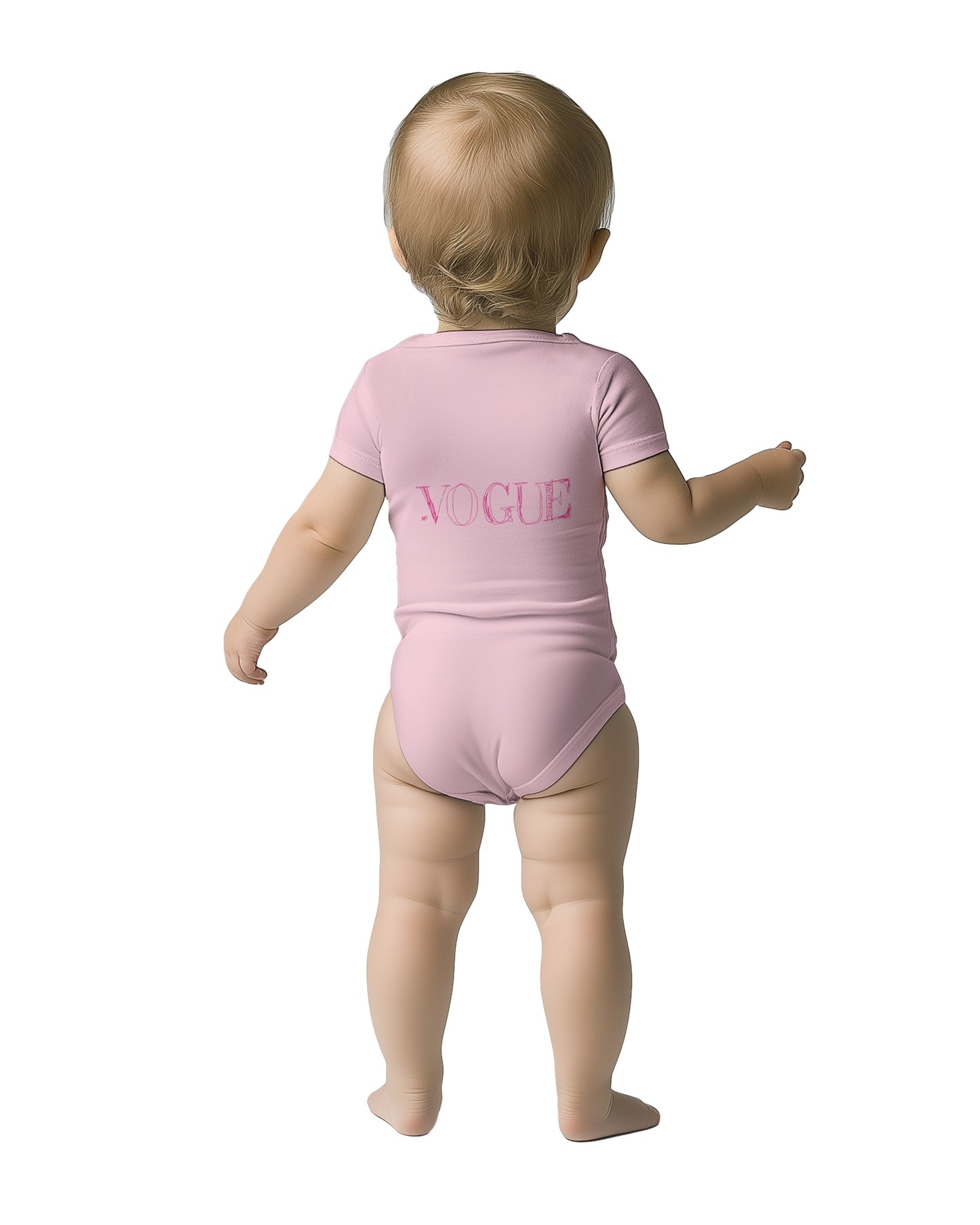Fashion Magazine Logo Classic Baby Short Sleeve Bodysuit